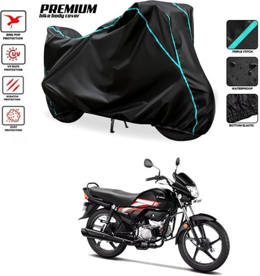 PAGORA Waterproof Two Wheeler Cover for Hero(CD deluxe, Black)