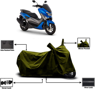 Amexride Two Wheeler Cover for Yamaha(NMax 155 BS6, Green)
