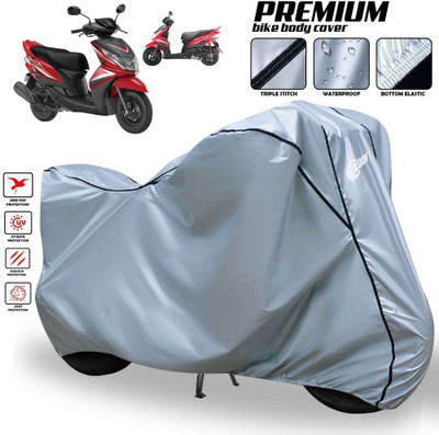 SThanaveX Waterproof Two Wheeler Cover for Yamaha(Ray Z, Silver, Black)