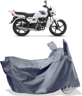 Amexride Two Wheeler Cover for Hero(Splendor Plus, Grey)