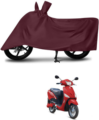 KEDIT Two Wheeler Cover for Hero(Electric Optima, Maroon)