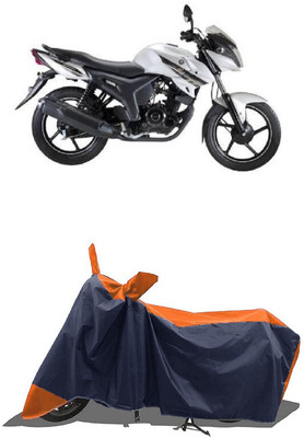 SUGASHRI Waterproof Two Wheeler Cover for Yamaha(SZ X, Orange, Blue)