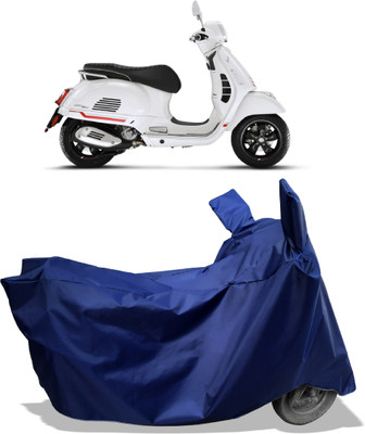Amexride Two Wheeler Cover for Vespa(GTS Super 125, Blue)