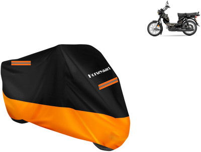 Horseyaart Waterproof Two Wheeler Cover for TVS(Heavy Duty BS6, Orange)