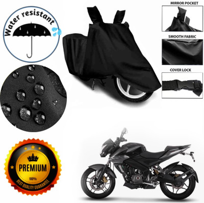 AIKOZIYA Waterproof Two Wheeler Cover for Bajaj(Pulsar 200 NS DTS-i, Black)