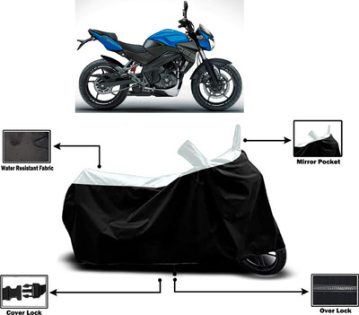 Amexride Two Wheeler Cover for Bajaj(Pulsar 250 BS6, White)