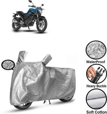 PAGORA Waterproof Two Wheeler Cover for Yamaha(FZ, Silver)