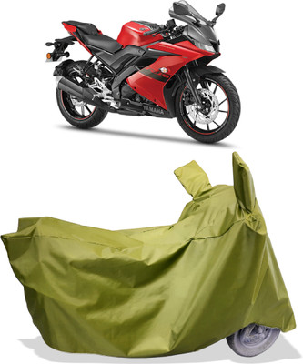 Amexride Two Wheeler Cover for Yamaha(YZF-R15 V3 New BS6, Maroon)