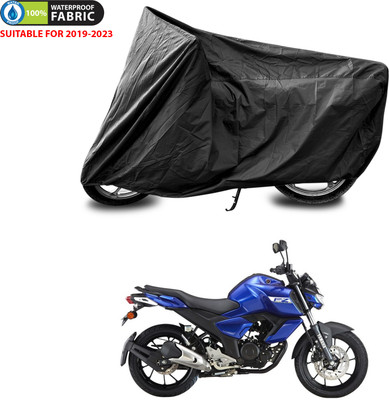 PAGORA Waterproof Two Wheeler Cover for Yamaha(FZ S V3.0 FI, Black)