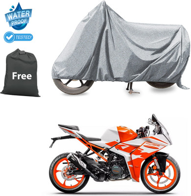 PAGORA Waterproof Two Wheeler Cover for KTM(RC 125 BS6, Silver)