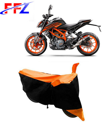FFZ Waterproof Two Wheeler Cover for KTM(250 Duke, Black, Orange)