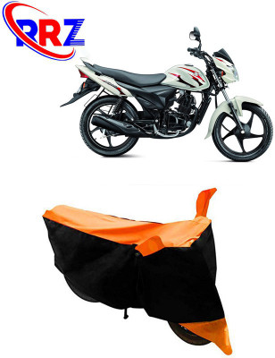 RRZ Waterproof Two Wheeler Cover for Suzuki(Hayate EP, Black, Orange)