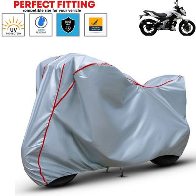 BigFly Waterproof Two Wheeler Cover for Bajaj(Pulsar AS 150, Silver)