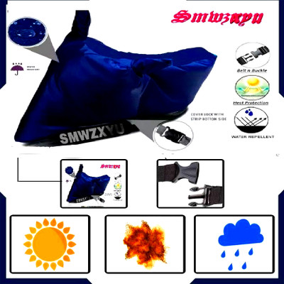 smwzxyu Waterproof Two Wheeler Cover for Hero(Duet 125 CC BS6, Blue)