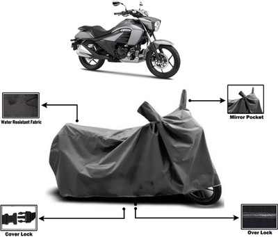 Amexride Two Wheeler Cover for Suzuki(Intruder, Grey)