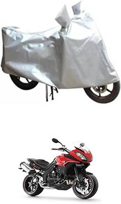 THE REAL ARV Waterproof Two Wheeler Cover for Triumph(Silver)