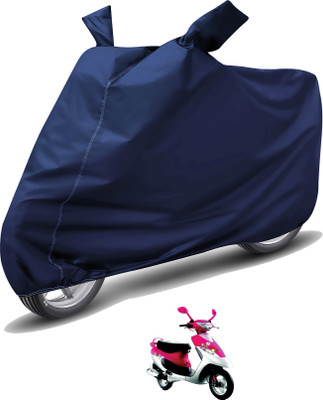 Caronix Waterproof Two Wheeler Cover for TVS(Pep Plus, Blue)