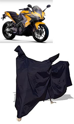 Amexride Two Wheeler Cover for Bajaj(Pulsar SS400, Black)