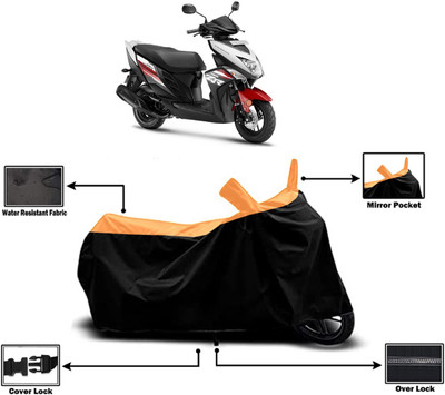 Amexride Two Wheeler Cover for Yamaha(Ray ZR, Orange)