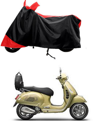 GROFATIK Two Wheeler Cover for Vespa(GTS 300, Red)