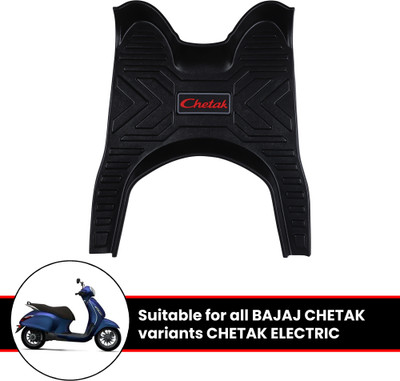 Grandbiker Chetak 3D Foot Mat Removeable & Washable Floor Board Heavy Duty Floor/Foot Mat Bajaj Chetak Two Wheeler Mat