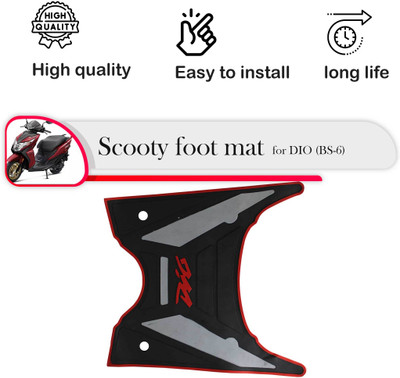 Allowing Best Quality Rubber Scooter foot Mat for Honda Dio Honda Dio Two Wheeler Mat
