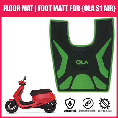 Znee Smart GRNM7 FOOTMAT/FLOORMAT/SCOOTY MAT (Washable Mats) OLA S1 AIR -GREEN Ola S1 Air Two Wheeler Mat