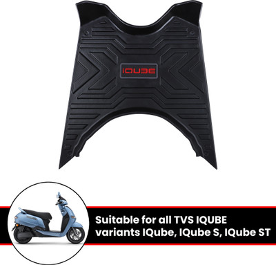 Grandbiker iQube 3Foot Mat Removeable & Washable Floor Board Heavy Duty Foot Mat TVS iQube Two Wheeler Mat