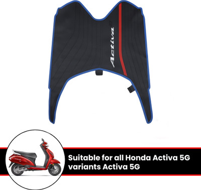 Grandbiker Rubber Foot Mat Compatible Honda Activa 5G Two Wheeler Mat