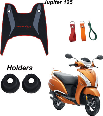 DRAXAN Foot Mat Compatible for Tvs Jupiter 125 Two Wheeler Mat TVS Jupiter Two Wheeler Mat