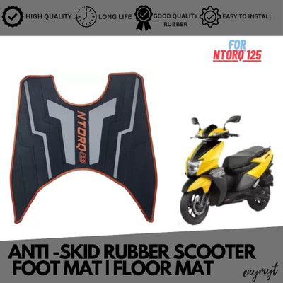 ENEMYT GR2 Full Fit High Quality Blue Ntorq Mat Grey TVS Ntorq 125 Two Wheeler Mat