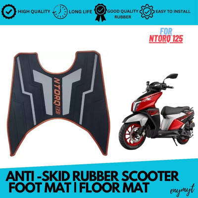 ENEMYT GR3 Full Fit High Quality Blue Ntorq Mat Grey TVS Ntorq 125 Two Wheeler Mat