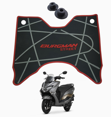 claspNclutch Washable Rubber Foot Mat Compatible for SUZUKI BURGMAN STREET FOOTMAT Suzuki Burgman Street Two Wheeler Mat