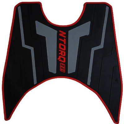 DAZZRIDE Premium Quality NTORQ 125 Scoty Washable Foot Mat / Floor Mat (Black & Gray) Yamaha Ntorq 125 Two Wheeler Mat