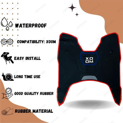 ENEMYT Rubber Anti Slip Backing Scooty Floor Mat CoMYTatible for Xoom Hero Two Wheeler Mat