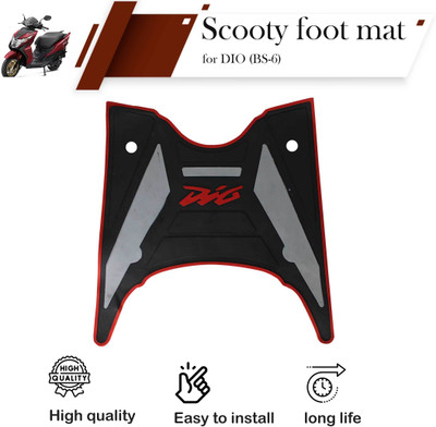 Allowing Stylish Rubber Scooter foot Mat for Honda Dio Honda Dio Two Wheeler Mat
