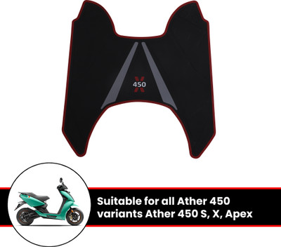 Grandbiker Foot Mat Rubber Anti Skid Floor Mat Compatible with A.t.h.e.r 450x Ather Universal For Bike Two Wheeler Mat