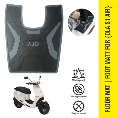 Huims HMX- Grey/Black Floor Mat | High Quality (Ola S1 Air )Electric Scooter Ola S1 Air Two Wheeler Mat