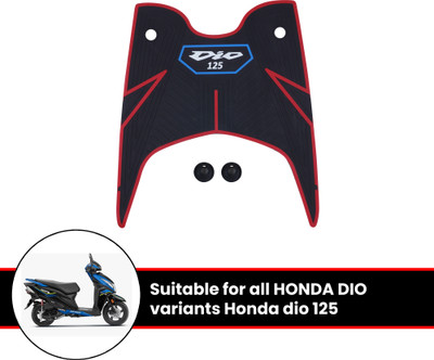 Grandbiker Rubber Foot Mat Compatible with Dio 125 BS6 Honda Dio Two Wheeler Mat
