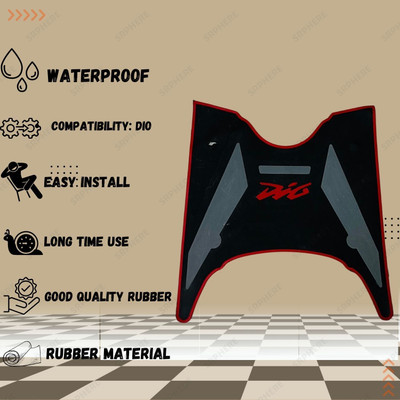 KSHEERI Tof-MP3-Rubber Backing Scooty MAT FOR DIO Honda Dio Two Wheeler Mat