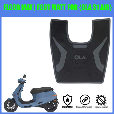 Znee Smart AMBT4 Floormat | Footmat for Ola S1 Air Electric Scooter (Black & Grey ) NA Two Wheeler Mat