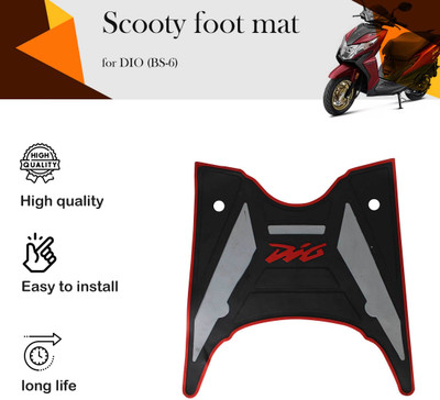 Huims HU-87 High Quality Rubber Scooter foot Mat for Honda Dio Honda Dio Two Wheeler Mat