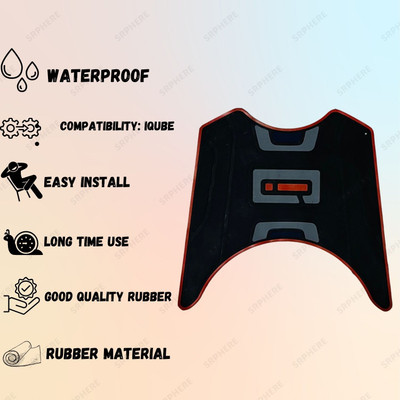 ENEMYT Scooter Scooty Mat Two Wheeler Floor Foot Mat for Iqube TVS iQube Two Wheeler Mat