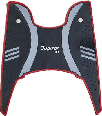 DAZZRIDE Best Quality JUPITER 125 Scooty Washable Foot Mat / Floor Mat (Black & Grey) TVS Jupiter Two Wheeler Mat