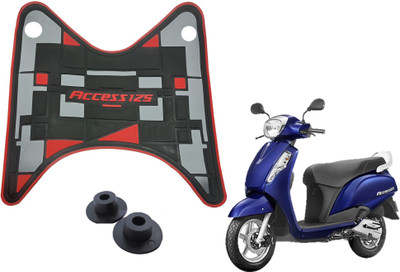 KSHEERI Tof-ACCESS MAT -RED GREY Suzuki Access 125 Two Wheeler Mat