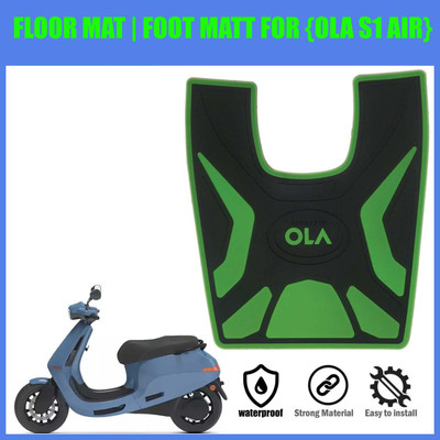 Znee Smart GRNM5 FOOTMAT/FLOORMAT/SCOOTY MAT (Washable Mats) OLA S1 AIR -GREEN Ola S1 Air Two Wheeler Mat