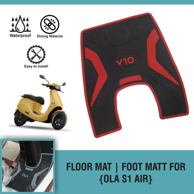 SHOWRIDE SHW- Red/Black Floor Mat | Genuine (Ola S1 Air) Electric Scooter Ola S1 Air Two Wheeler Mat