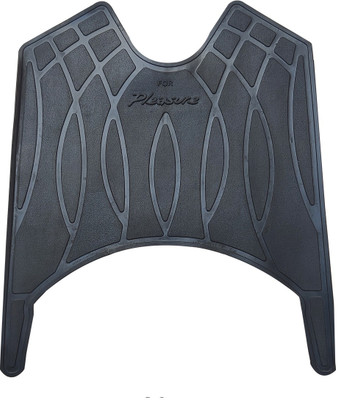 Autoxygen Pleasure Black Scooter Foot Mat For Hero Pleasure Two Wheeler Mat