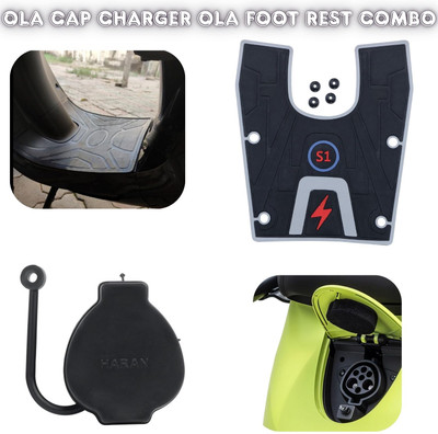 SRPHERE A4 GOOD QUALITY OLA CAP CHARGER OLA FOOT MAT COMBO Ola S1 Air Two Wheeler Mat