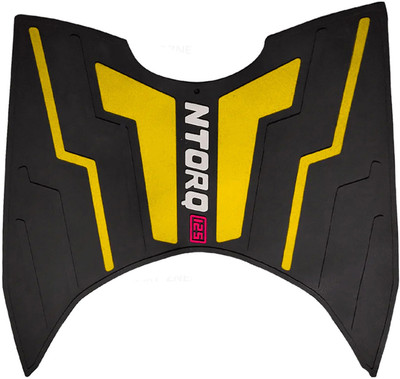 Znee Smart YELLOW-125 FOOTMAT/FLOORMAT/SCOOTY MAT (Washable Mats) TVS Ntorq 125 Two Wheeler Mat